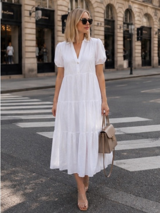 Zara Dresses & Skirts - Zara cotton dress bloggers favorite
